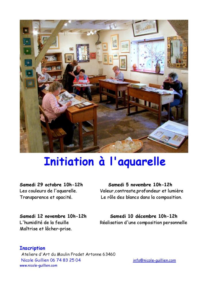 Initiation à l’Aquarelle